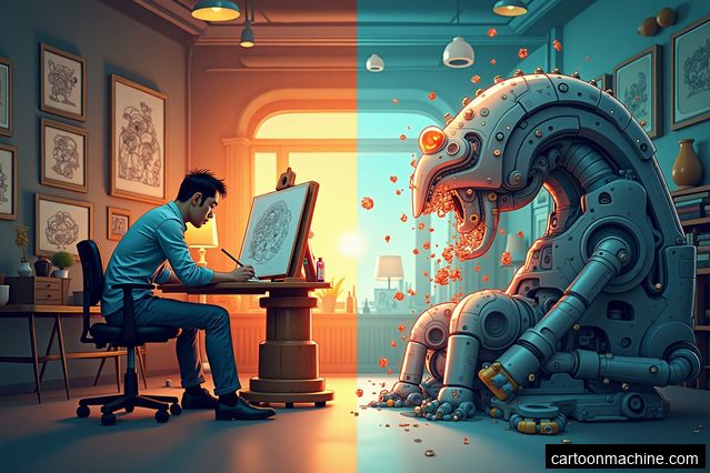 The Impact of Automated Cartoon Creation on Traditional Animation Industry